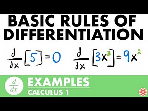Basic Derivatives Examples | Calculus - JK Math