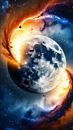 When the Moon Collides with Stars: A Cosmic Explosion of Light 🌌💥