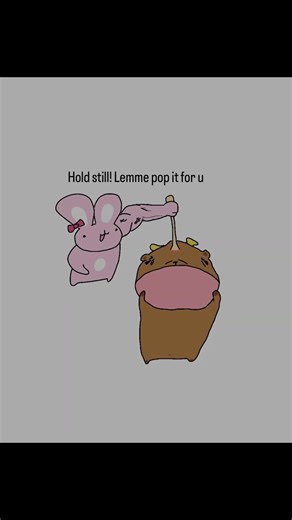 Gf popping pimples is pain #couplecomedy #cute #comics #animationmemes #viralshorts #capybara