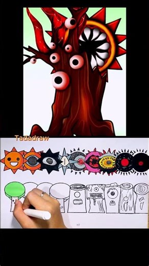 Incredibox Sprunki Mr. SUN X Mr. Tree SYMBIOSIS Phases Color pages #sprunki #incredibox