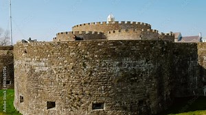 Stunning view of Deal Castle off the Kent coast in England, UK. It is an artillery fort built by Henry VIII between 1539 and 1540