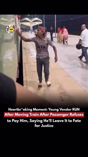 Comedy Non Stop | Updates - Rahil Samnani on Instagram: "A heartb**aking scene has emerged from Dhaka, Bangladesh, capturing the h*rsh real!ty many young street vendors face every day. In the viral clip, a young boy can be seen running desp£rately alongs!de a moving train, shouting and ple*ding for his rightful payment. According to reports, the passenger had bought goods from the boy using a 500 taka note, but when the vendor tried to return the change, the passenger took the goods and ignored