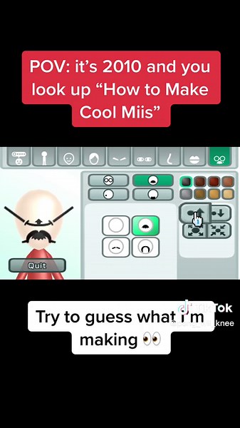 Creating Mario Kart Wii Miis on the Wii Channel