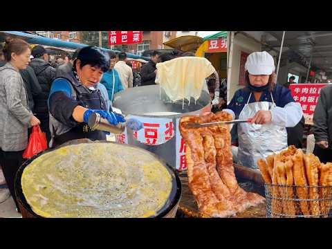Tianjin Street Breakfast Tour | Jianbing, Fried Dough & Local Market Life