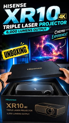The Brightest Projector EVER Made? 😱 Hisense XR10 4K Unboxing! (6000 Lumens)