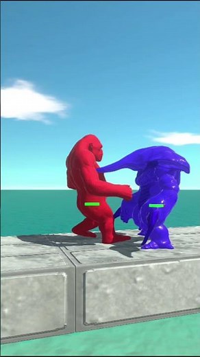 Red Goro vs Blue Ranthor Alien Exotica Epic Battle! ARBS #shorts
