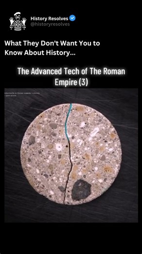 History | Ancient History on Instagram: "The Roman Empire was remarkable for its advanced technology, which blended practical engineering with innovative problem-solving to support a vast and complex civilization that stretched across three continents. Roman engineers mastered the use of concrete, a durable and versatile building material that enabled the construction of enduring architectural feats such as the Pantheon, aqueducts, and massive amphitheaters that still stand today. Their extensiv