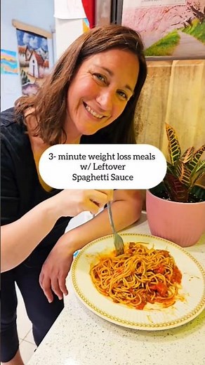 Turn Leftover Spaghetti Sauce Into 5-min Weight Loss Meals for Busy Moms! #weightloss #mealprep