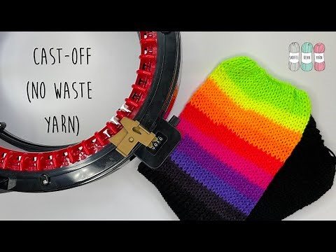 How To Cast Off Without Waste Yarn (Works for Addi & Sentro) | Circular Knitting Machine Tutorial