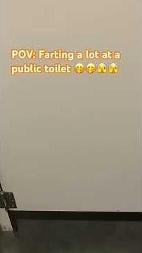 Farting in public toilet #2 || ASMR Short #fart #funny #public #publictoilet