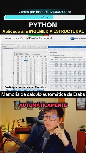 Reporte automático usando el API de ETABS con Python