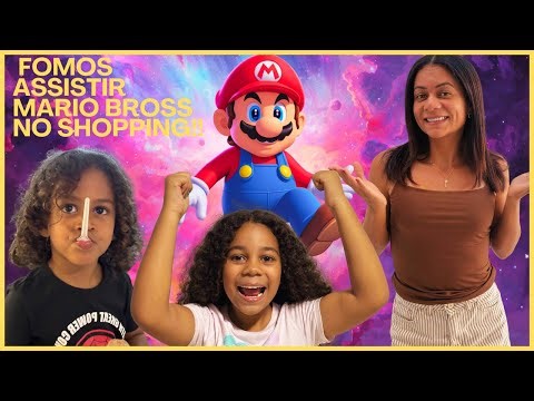 We went to see Super Mario Bros. Shopping with Marina and Lucas!!
