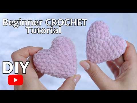 Easy Crochet Heart Amigurumi Tutorial for Complete Beginners
