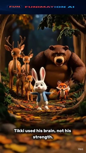 "The Tiny Rabbit Who Became The Hero 🐰 | Inspirational Jungle Moral Story"