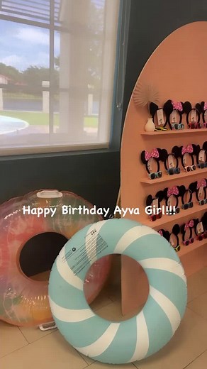 Minnie Summer Pool Party for Ayva's Second Birthday Celebration