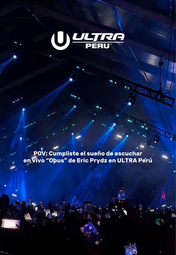 Opus en vivo: Eric Prydz en ULTRA Perú 2026 – Carpa Resistance
