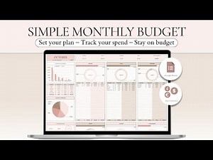 Simple Budget Spreadsheet Google Sheets⎜Step by Step Tutorial