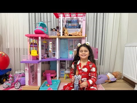 Barbie hamile ken barbie’yi hastaneye götürüyor | ken uyuyor | evcilik oyunları | barbie rüya evi |