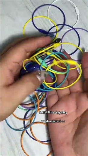 Metal Wire Loop Ring for DIY #MetalWire #LoopRing #DIY