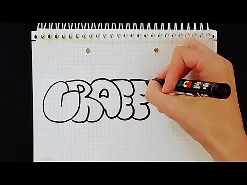 Easy graffiti tutorial Bubble letters