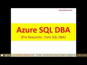 Azure DBA Training Video