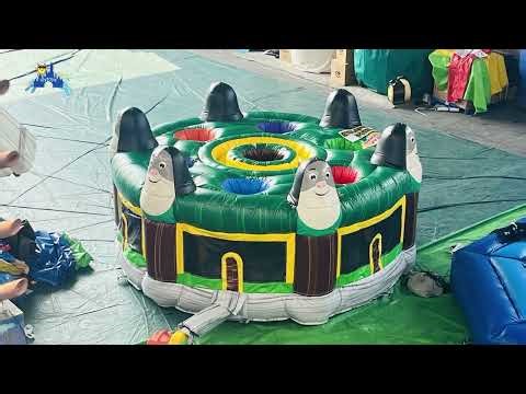Inflatable Whac-A-Mole Game Station | Fun Parent-Child Challenge Arena