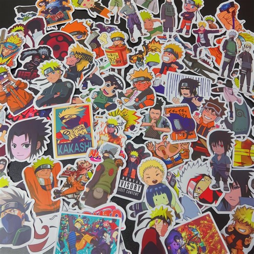Popular Anime Stickers, 1-100 Assorted Anime Stickers, Waterproof Vinyl Stickers for Waterbottle, Journal, Laptop, Phone Case, Gift - Etsy