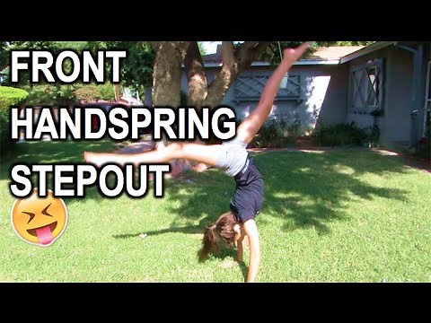 How to do a Front Handspring Stepout