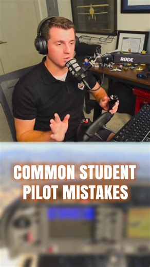 Common Student Pilot Mistakes: Day 3️⃣ 🤔 In this series, I review common student pilot errors so that YOU don't make the same mistakes! As you can imagine, I have seen A LOT of common errors in my 3 years of teaching. And if you watch these videos, practice the proper techniques in your sim at home/chair fly, you can avoid making these mistakes while spending hundreds of $$$ per hour during your training! 💪🏼 These small airplanes don't require a lot of control input; there's no need to be Mr.