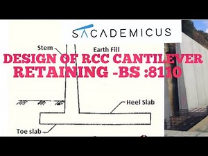 DESIGN OF RCC CANTILEVER RETAINING -BS :8110
