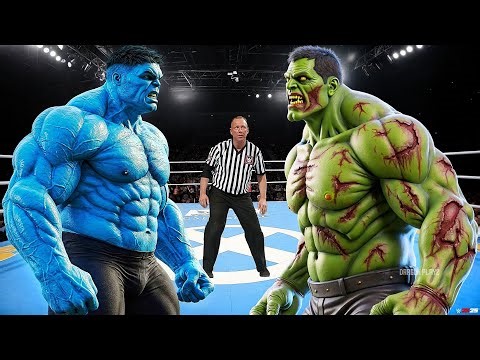 BLUE HULK VS ZOMBIE HULK - EPIC BATTLE