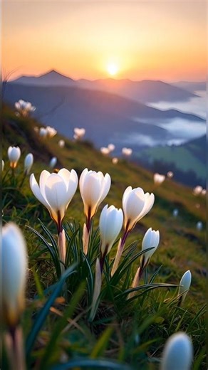 First Flowers in the Mountains 🌸 Crocuses & Snowdrops | Spring Magic