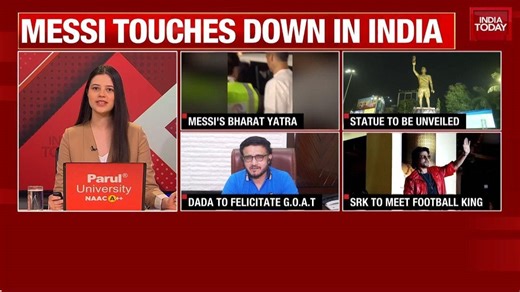 Messi lands in Kolkata: Global football legend's tour, security plans and fan tributes