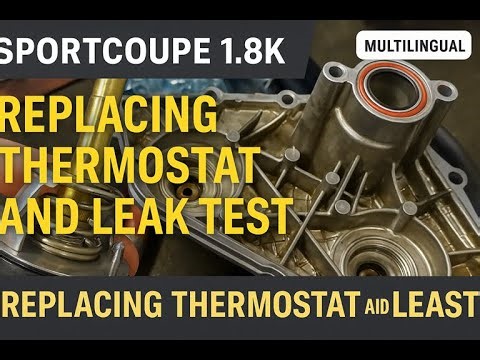 Chapter 19 Replacing the thermostat and retesting the leak Mercedes C180 W203 M271