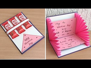 DIY -Easy and beautiful Pop up card for valentines day / valentines day pop up card making very easy