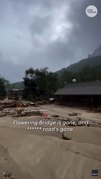 WATCH: Helene floods devastate village of Chimney Rock, North Carolina