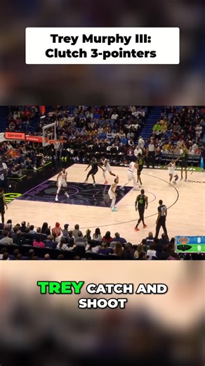 The Sports Coma with Big Q on Instagram: "Trey's on fire! Catch-and-shoot triples are falling. He's making himself available and sinking those shots. What a play! #NBAPlayoffs #TreyMurphy #BasketballHighlights #Pelicans #SportsReels #NBATrending"