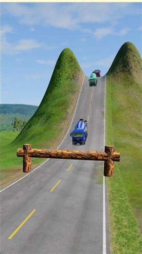 beamNG Drive | log trap vs car crashes part 256 #beamngdrive #beamng #youtubeshorts #shorts