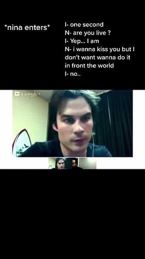 Nina Asking Ian for a Kiss | Delena Moment