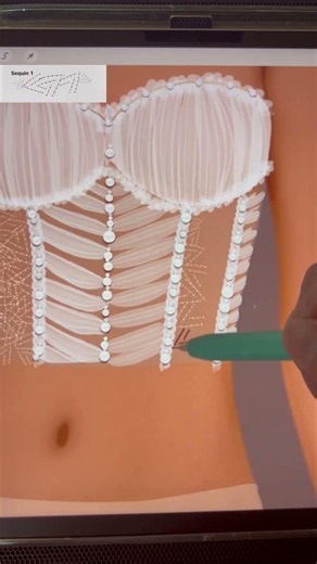 Drawing Bodice Details
