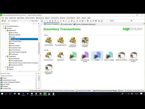 Sage 200 Evolution (AME) - Inventory Optimisation
