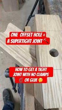 How to do the drawbore dowel method. Traditional woodworking techniques.