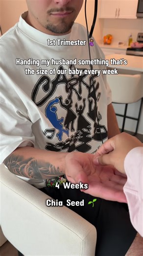 My baby’s growth in the 1st trimester 🌱🤰🏽💘 For the mommy’s to be. What size is your baby this week? #firsttrimester #pregnancy #baby #fyp #foryoupage