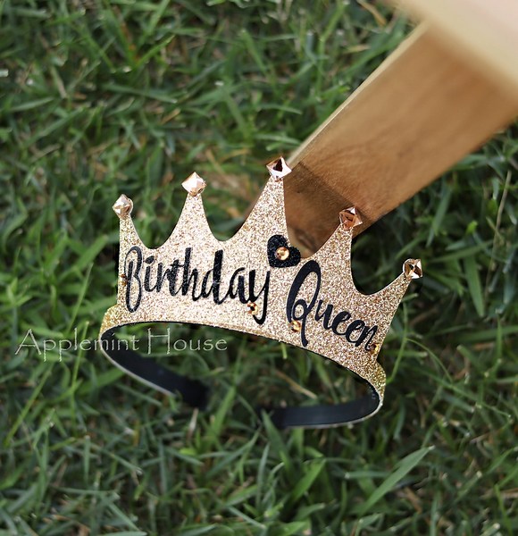 Birthday Crown, Custom Birthday Party Crown, Birthday Queen Tiara, Customized Crown, Glitter Gold Crown With Age, Adults Women Crown - Etsy