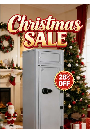 Christmas sale! Big space, double layer, movable gun rack, only $169.99! 😎#kaer #kaersafe #holidayhaul #christmas #safe