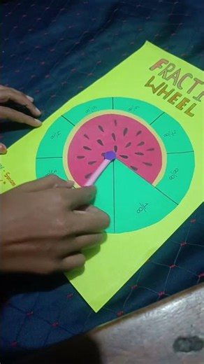 Fraction wheel ✨❤ math project