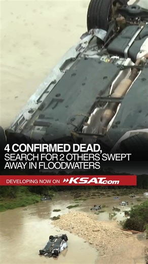 337K views · 5K reactions | SAPD Chief William McManus told KSAT that first responders found 13 vehicles in the water. In a late Thursday morning post to X, formerly Twitter, McManus said 15 vehicles “were reportedly swept off.” Authorities said at least four people have died: two men and two women. Police are unsure if the people died as a result of flooding or a vehicle accident. McManus said some were found dead in their cars. | KSAT 12 & KSAT.com | Facebook