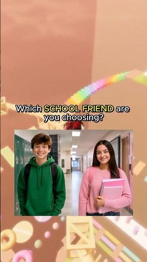 Which SCHOOL FRIEND Are YOU Choosing? 💚🩷 #rants #roblox #school #friend