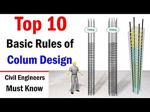 Top 10 Basic Rules of Column Design - Civil Engineers Must know the Basic Rules of RCC Column