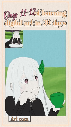 Days 11-12 of learning digital art in 30 days #shorts #art #drawing